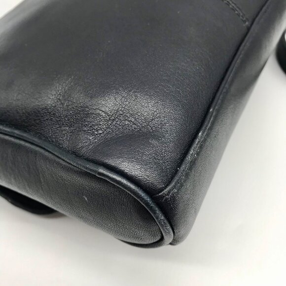 Etienne Aigner Black Leather Crossbody - Picture 9 of 10